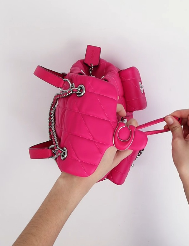Watch Coach Women's Tabby Backpack, Dragonfruit, Large on Amazon Live