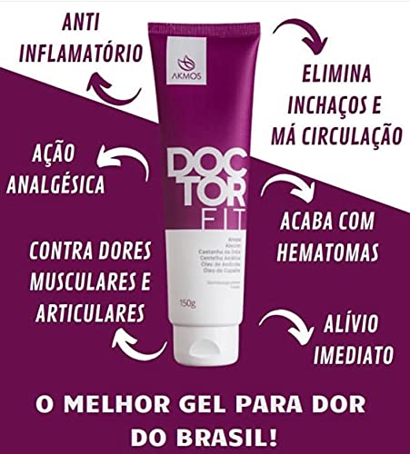 Doctor Fit Creme Vegano Anti-Inflamatorio Para Dores Musculares Dores em Articulaçoes Dores Em Geral