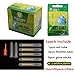 linguang 50-250pcs Green Long Lasting Fishing Glow Sticks with Sleeve and Corks Slide On Line for Underwater,Bell，Bobbers， Floater 1Inch（250Pcs Φ3.0mm×25mm