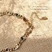 Agriajun Chunky Gold Colorful Stone Beaded Choker Necklaces for Women, Trendy Statement Round Crystal Chain Necklace Summer Prom Jewelry Gift