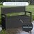 TimberAura 80 Gallon Resin Outdoor Storage Bench, Weatherproof Deck Box with Rattan Texture, 2-3 Person Garden Bench Seating for Patio Furniture, Pool Toys, Cushions, Lockable & 500lbs Capacity, Black