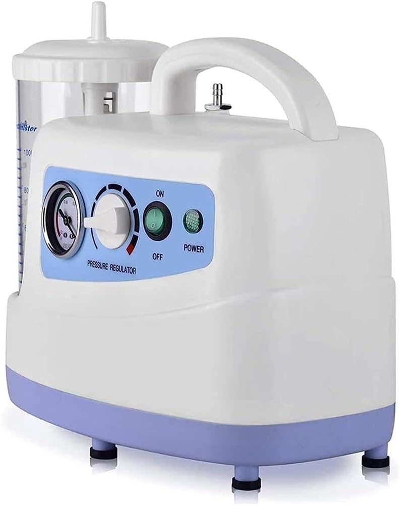 Aspirazione Automatica della flemma, Macchina per l'aspirazione della secrezione di muco, Contenitore di aspirazione da 1000 ml Casa Medica per Anziani per Bambini Serraggio Automatico Portatile