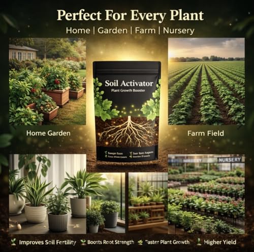 Image of Soil Activated Treasure Plant Growth Booster | Improves Soil Quality & Root Support | Suitable for Indoor & Outdoor Plants | for Pots, Gardens & Home Plants | Easy to Use 100g (1 Piece)