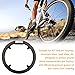 SPYMINNPOO Bike Chainring Guard,Mountain Bike Crankset Protector Crank Cover Crank for Bike Road Bike Chain