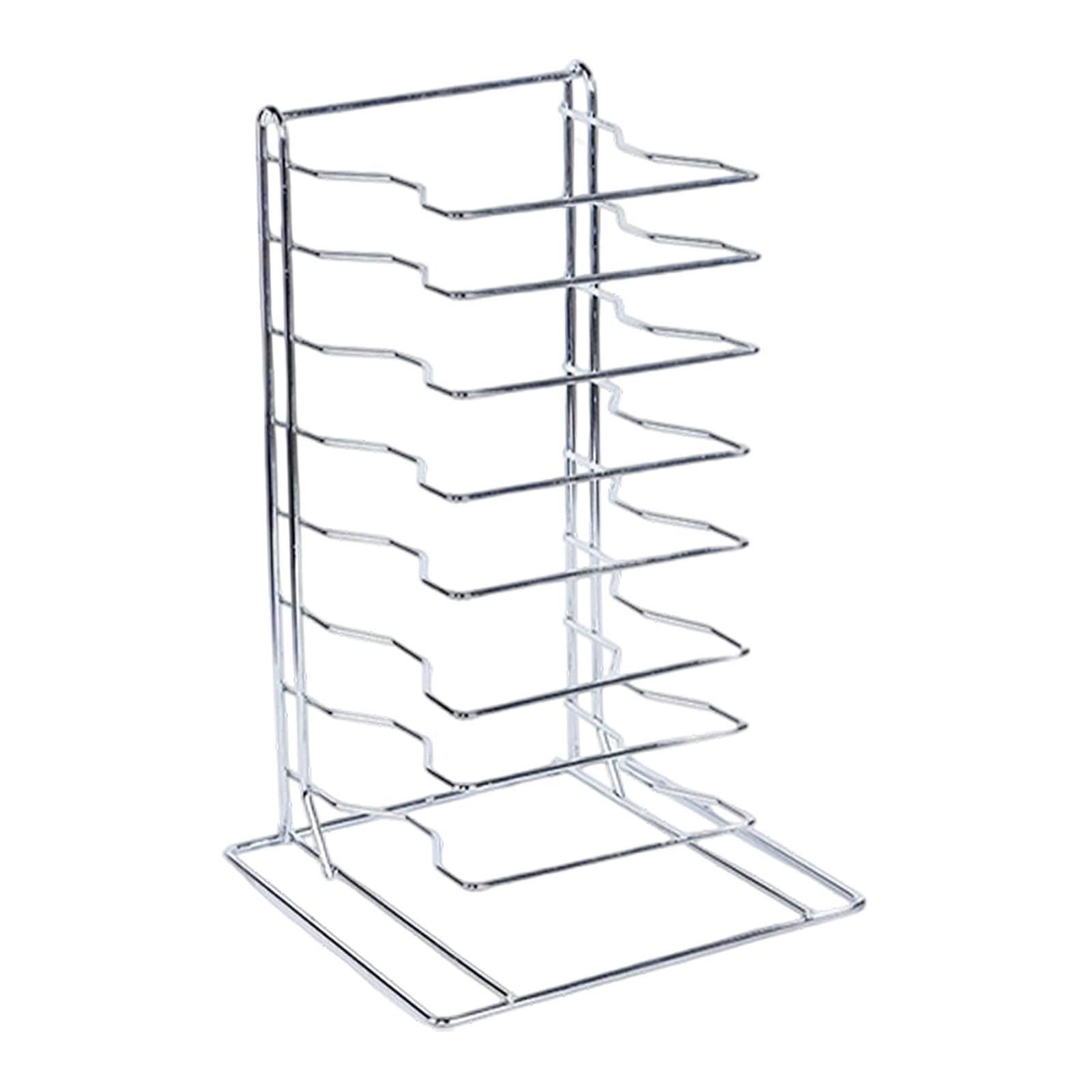 Sharplace Supporto per Teglie Rastrelliera Salvaspazio Griglia di Raffreddamento Espositore a Livelli in Ferro Resistente Adatto per Ristoranti, 8 Livelli