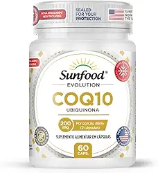 COQ10 UBIQUINONA 200MG 60 CAPSULAS SUNFOOD EVOLUTION