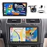 Inefala 6G+128G Autoradio Android 15 per VW Golf Passat Tiguan Polo Seat