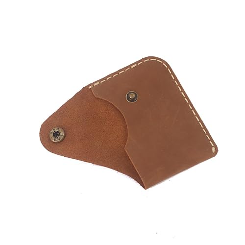 Miniatura 7 de New Upgraded Version Handmade Minimalist Card Case Simple Thin Wallet with Card Slot Card Holder (light brown)