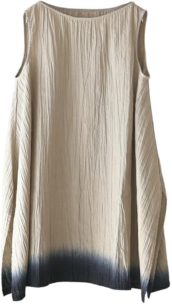 evam eva リネングラデーション スリーブレスチュニック Amazon.co.jp: [エヴァムエヴァ] リネン グラデーション スリーブレス
