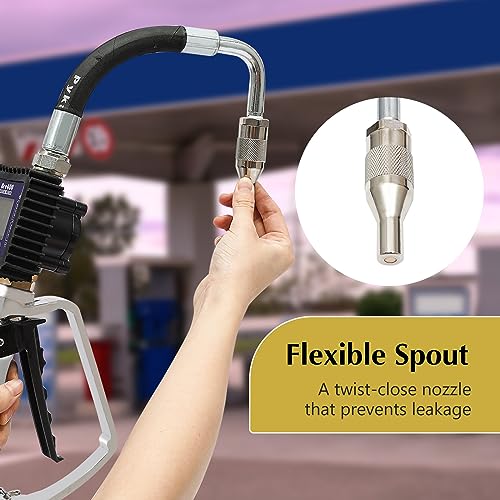 Dyrabrest GUN-0903 Heavy Duty Air Operated Oil Transfer Pump Digital Petrol Motor Oil Fluid Dispenser Pump Control Valve Meter Nozzle thumb #3