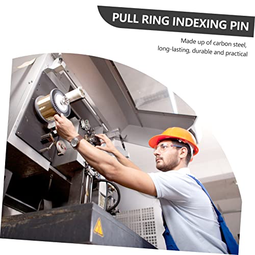 IWOWHERO 2St Schnellverschluss Frühling indexierender Hebering gefederter Stift schrumpffolie perforiert Ringstift Kolben Federverschluss Federstößel Nicht-Sperre Werkzeug Mechaniker m8