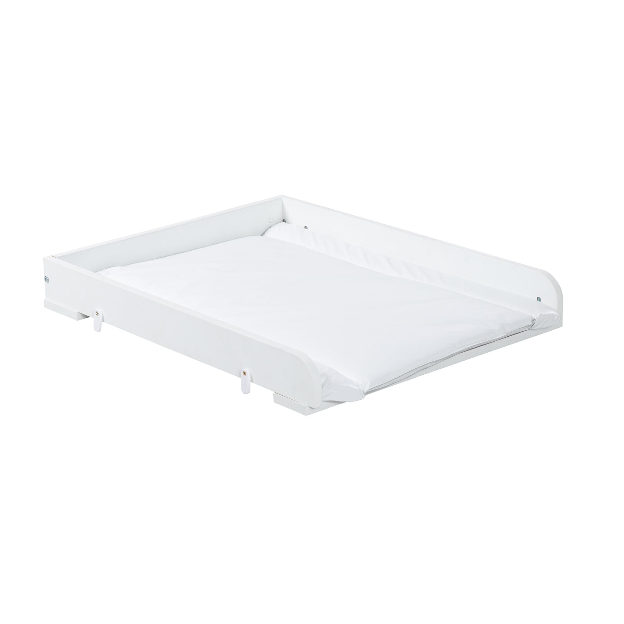 roba Desk + mata do przewijania w designie Eulenbabys - stolik przewijak na pralki - drewno w kolorze białym - szerokość 60 cm