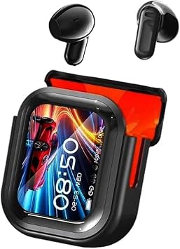 NE20 Earbuds, 2025 New NE20 AI Translation Earbuds in Real Time, Language Translator Headphones with LCD Touchscreen Audifonos Traductores Ingles Espanol, Support 140 Languages, 60H Playtime