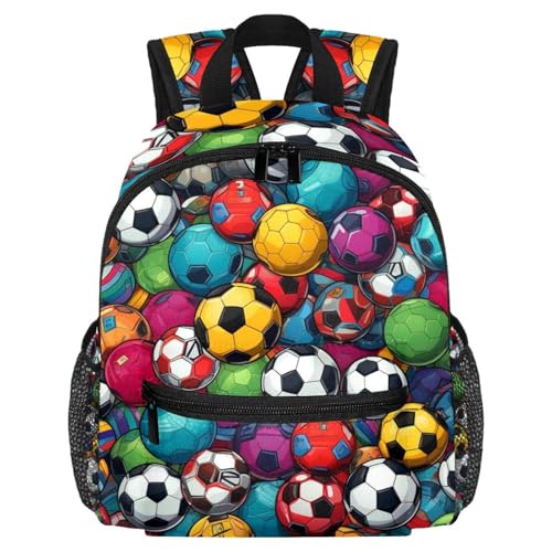 Sac à dos coloré pour petits enfants multicolore : sac d'école résistant de 25.4x10x30 CM