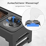 Erhöhter Hundenapf: 2-in-1 Auslaufsicher Faltbarer Wassernapf & Langsamfutternapf mit 4 Höhenverstellbarer Napfständer für Große Mittelgroße Kleine Hunde & Haustiere zu Hause – Bild 2