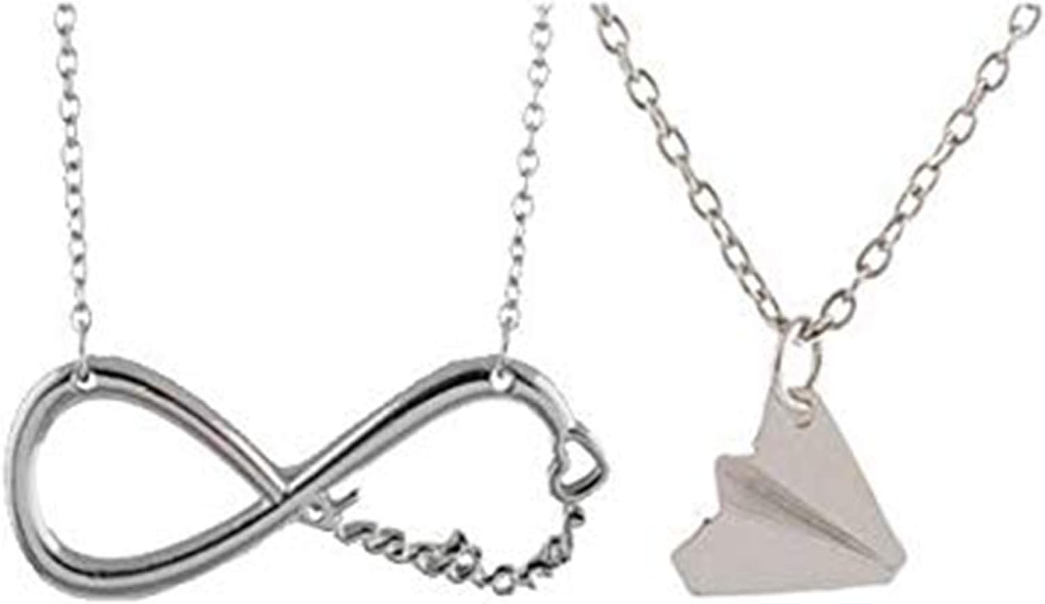 Harry Paper Plane and Infinity Necklace Chains by Dominican