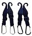 MAXOPS A Pair of Patented CJ Fence Hooks for Bat Bags, Tennis Bags, Water Bottles and Camping