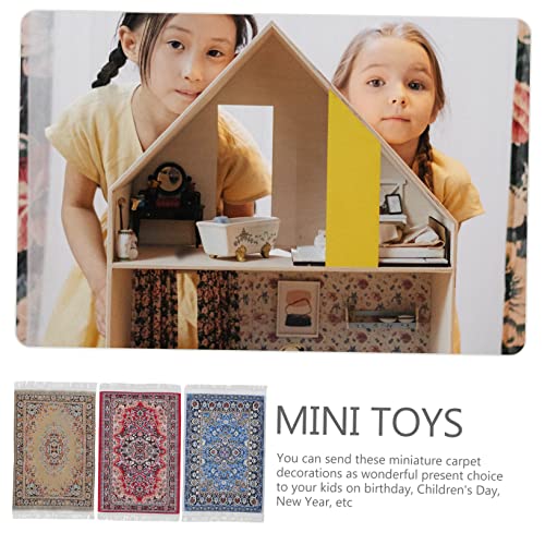 PLAFOPE 3 Pecas Tapete Casa De Boneca Casa De Bonecas Tapete De Boas Vindas Casa De Bonecas Tapete D