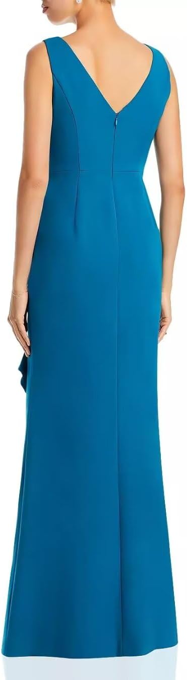 Satin Mermaid Mother of The Bride Dresses Sleevless Ruched Long Slit Formal Dresses Bodycon Cocktail Gowns XOD0366