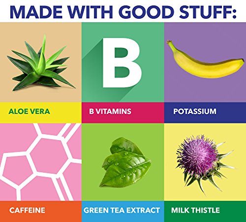 DrinkAde Boost (6 Pack) Hydration & Recovery Drink with Caffeine, Electrolytes, Vitamin B, Milk Thistle for Energy and Liver Detox, Only 5 Calories, No Sugar, Vegan, Non-GMO - Thumbnail 3