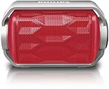 PHILIPS Wireless Portable Speaker IPX6 waterproof Bluetooth-enabled Red BT2200R