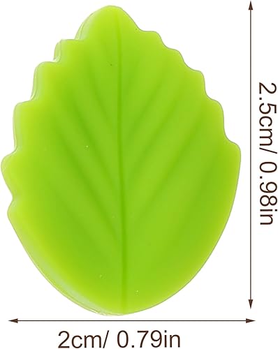 Miniatura 2 de VILLCASE Tapones de aguja de tejer de hoja de flores coloridas, protectores de punta de aguja de silicona, tapas de extremo de aguja para tejer