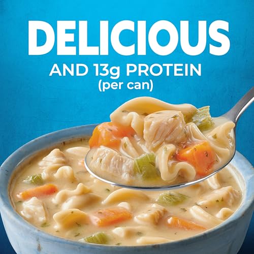 Image of Progresso Rich & Hearty Creamy Chicken Homestyle Noodle Soup, 18.5 oz | Rich & hearty, Creamy chicken broth, egg noodles, carrots, 130 calories per serving, No artificial flavors or colors