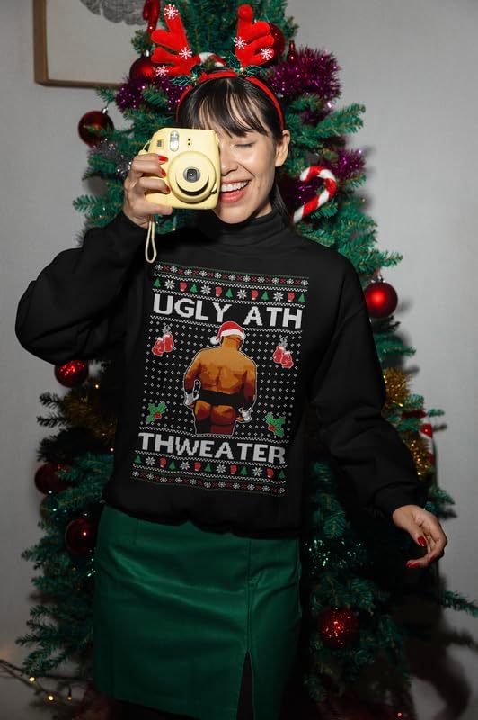 Ugly Ath Thweater Ugly Christmas Sweater Unisex Xmas Crewneck Sweatshirt - Image 3