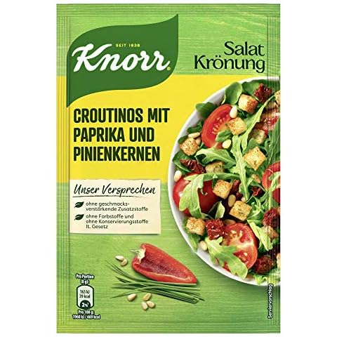Knorr Salatkrönung Croutinos mit Paprika und Pinienkernen (1 x 25 g) Cover