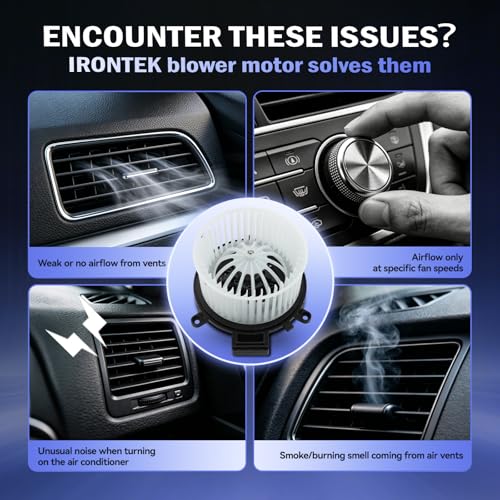 Image of IRONTEK Blower Motor Fan 700234 Compatible for Dodge 2006-2007 Caravan, for Ford 2007-2021 Expedition, for Jeep 2006-2010 Commander, for Chrysler 2017-2023 Pacifica, for Lincoln 2007-2022 Navigator