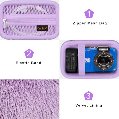 Image of Canboc Carrying Case for Kodak PIXPRO WPZ2 Rugged Waterproof Digital Camera