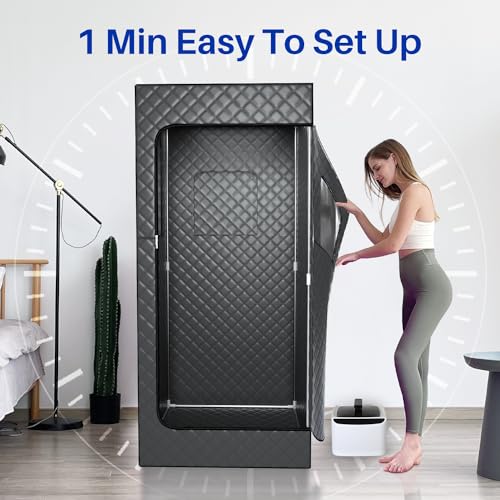 TOREAD Portable Steam Sauna for Home, Personal Sauna Tent Home Sauna Box, Remote Control, 9 Adjustable Steam Levels, Compact & Easy Storage, Ideal for Relaxation