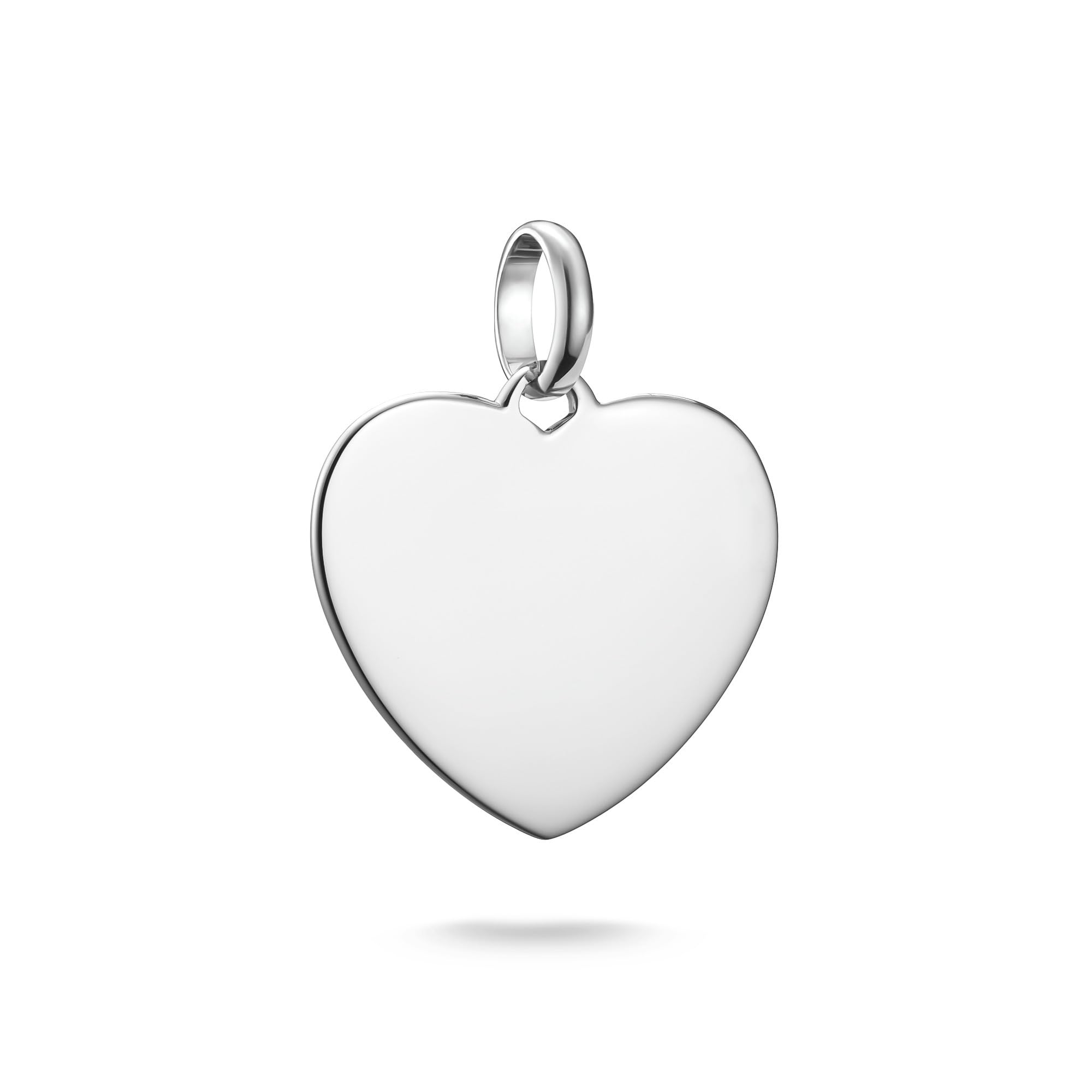 THOMAS SABO Charm Club Connect Charm-Anhänger Coin und Herz Recyceltes 925 Silber