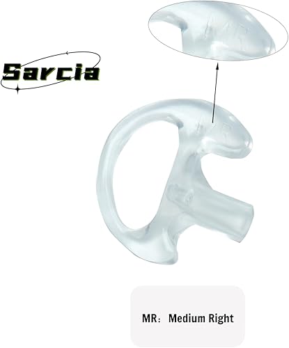 Miniatura 5 de Earmold - Auricular de repuesto para Walkie Talkie de dos vías con tubo acústico, 6 pares