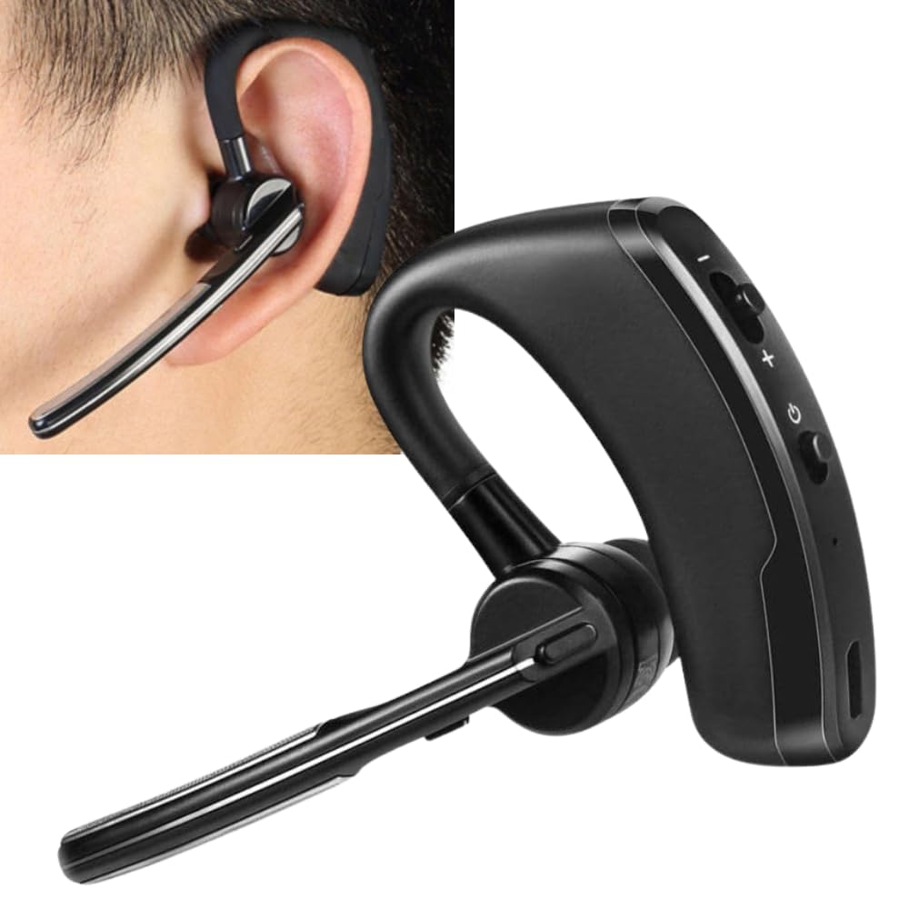 𝟏𝟓 𝐘𝐞𝐚𝐫𝐬 𝐖𝐚𝐫𝐫𝐚𝐧𝐭𝐲 Bluetooth V5.0 Headset with Mic & Noise Cancellation – Wireless Earbuds for Gym, Sports, Travel & Driving, Smart Sensor Technology