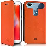  Etui à Rabat Couleur Orange (Ref.2-C) pour Smartphone Orange Dive 72