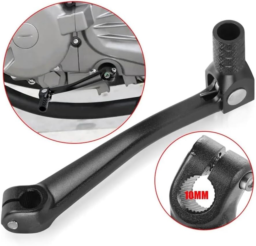 Motorcycle Gear Lever 10mm 156cm Floding Motorcycle Gear Shift Lever Shifter Bar For 50cc 70cc 150cc Scooter Dirt Bike