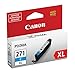Canon CLI-271XL Genuine Cyan Ink Tank, Compatible with MG6820, MG6821, MG6822, MG5720, MG5721, MG5722, MG7720, TS5020, TS6020, TS8020, and TS9020 (Optional) Printers