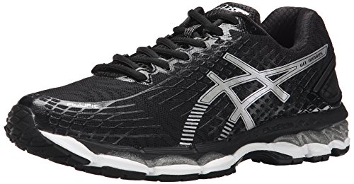 ASICS Men's Gel Nimbus 17 Running Shoe, Black/Silver/Onyx, 10.5 M US
