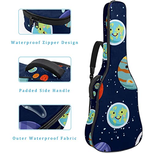 Housse imperméable pour guitare acoustique avec double bandoulière et poche en bois coloré, Multicolore 07, 42.9×16.9×4… - Les Beatles, Paul McCartney, John Lennon, RIngo Starr, George Harrison Housse imperméable pour guitare acoustique avec double bandoulière et poche en bois coloré, Multicolore 07, 42.9x16.9x4… – Image 5