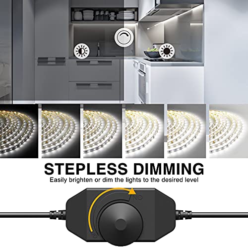Onforu ULSAD012201 White Led Strip Lights, 32.8Ft 6000K Super Bright Dimmable Tape Light Kit, 600 Leds Daylight Easter Rope Light thumb #2