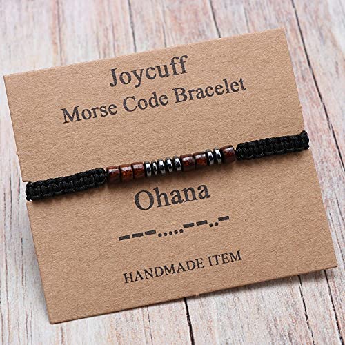 Image of JoycuFF Inspirational ๐๐จ๐ซ๐ฌ๐ ๐๐จ๐๐ ๐๐ซ๐๐๐๐ฅ๐๐ญ ๐๐จ๐ซ ๐๐จ๐ฆ๐๐ง Secret Message Wood Beads with Cord Jewelry Birthday Mother's Day ๐๐ข๐๐ญ ๐๐จ๐ซ ๐๐๐ซ Mother Grandmother