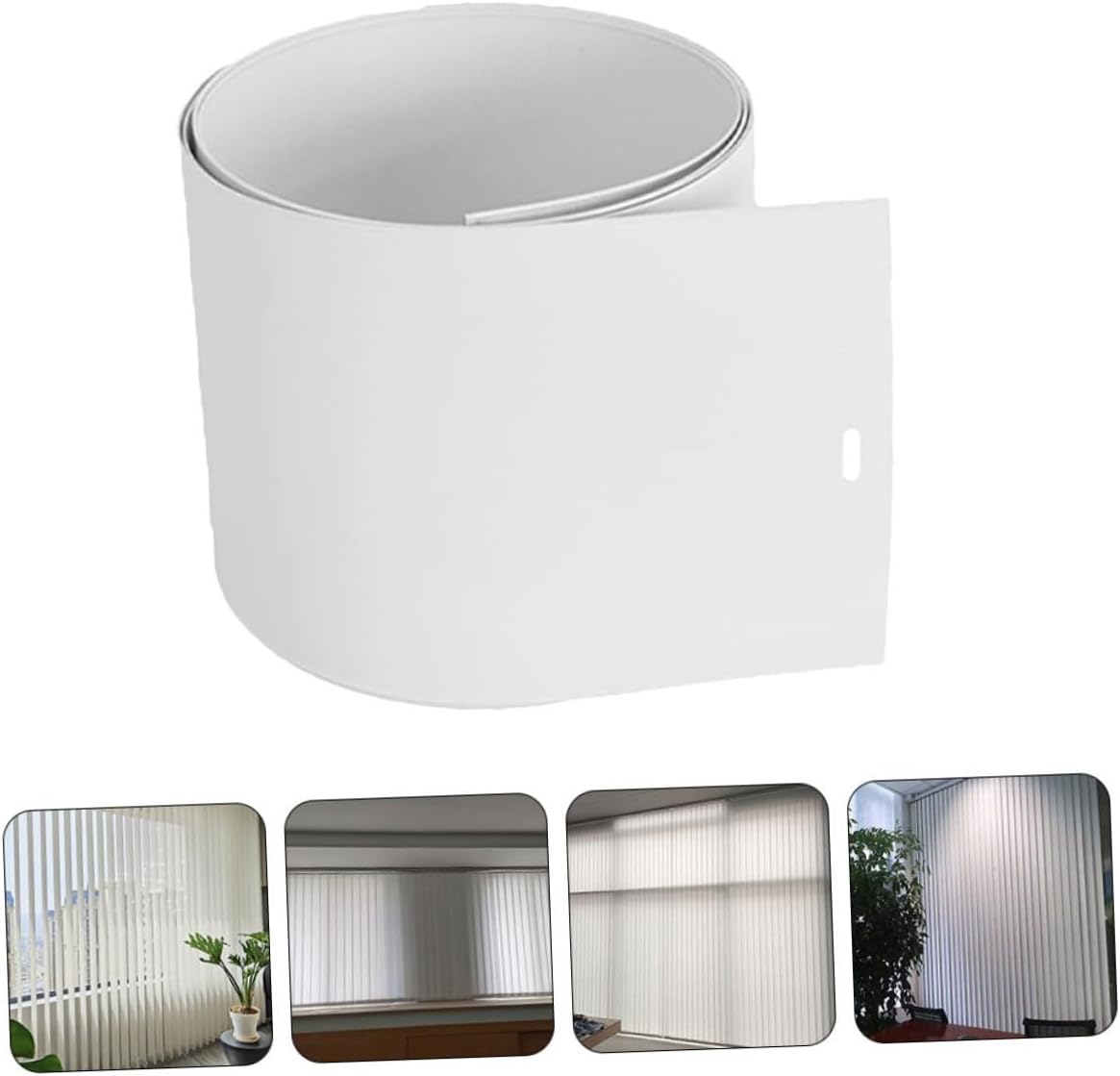 Cabilock 3pcs Vertical Blinds Replacement Slats Easy to Install PVC Slats for Sliding Doors and Windows Window Blinds Parts for Home Use
