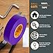 GTSE Purple Electrical Tape, 1 Roll – Waterproof, Industrial Grade Vinyl, 3/4 in x 66ft– Strong Self-Adhesive PVC Electric Tape for Wire Insulation, 7 Mil, 600V – UL/CSA Listed