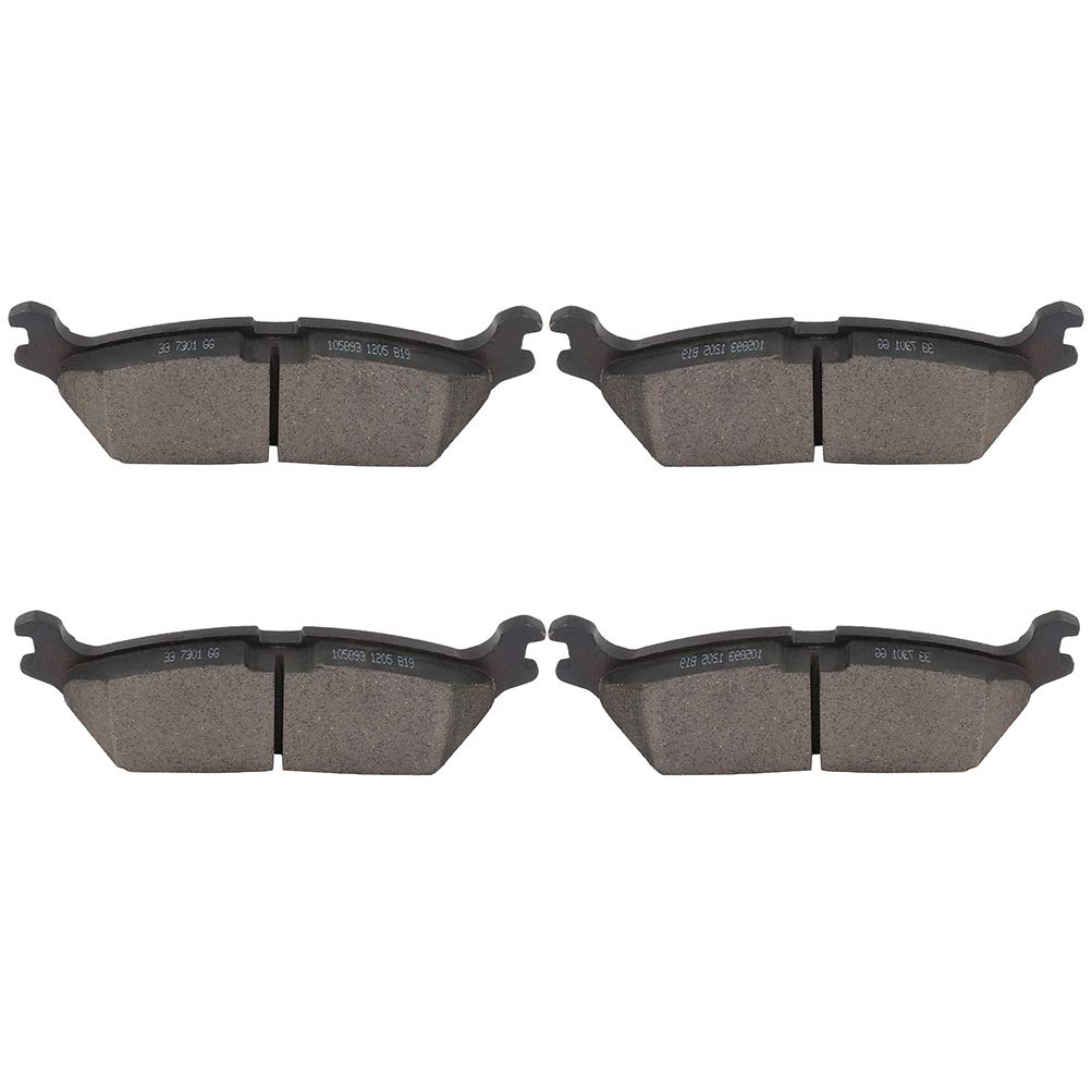 cciyu D1790 Professional Ceramic Rear Brake Pads Set fit For 2018-2019 For Ford Expedition,2015-2019 For Ford For F-150,2018-2019 For Lincoln Navigator
