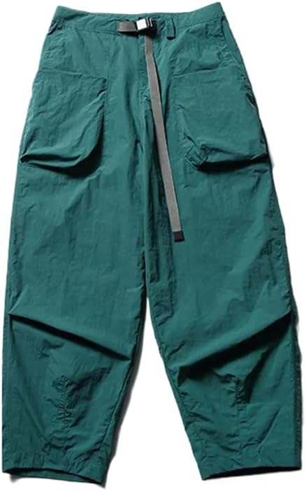 Drawstring Pants Men Japanese Streetwear Pleated Loose Casual Sport Cargo Male Harem Trousers Sweatpant