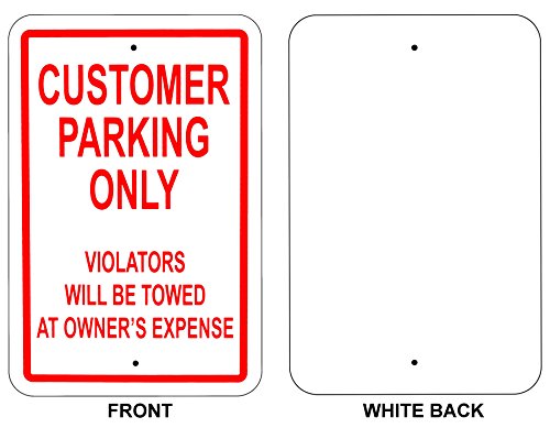 Mysignboards Customer Parking Only Violators Towed 8X12 Alum Sign Made In Usa Uv Protected #TOP2