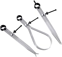 Vista 2 de Big Horn 19053C Juego de 3 piezas de calibrador de resorte/divisor de 8 pulgadas