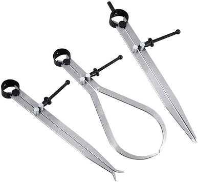 Big Horn 19053C 3 Pieces 8-Inch Spring Caliper / Divider Set