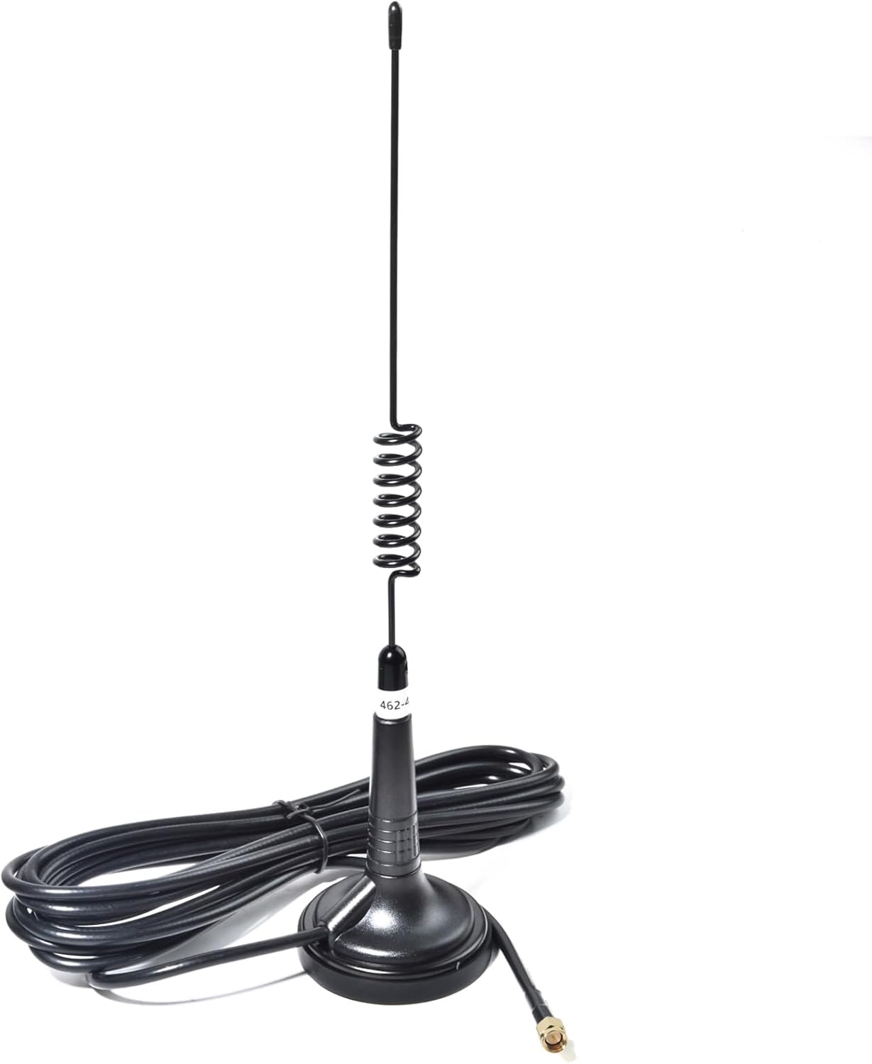 HYS 460-470Mhz Magnetic Mount Base Antenna W/13ft Cable with SMA Male, 2.5inchs Magnet Mount Stainless Steel GMRS Antenna for Cobra Midland Uniden Anytone Handheld/Mobile GMRS Radio/Device